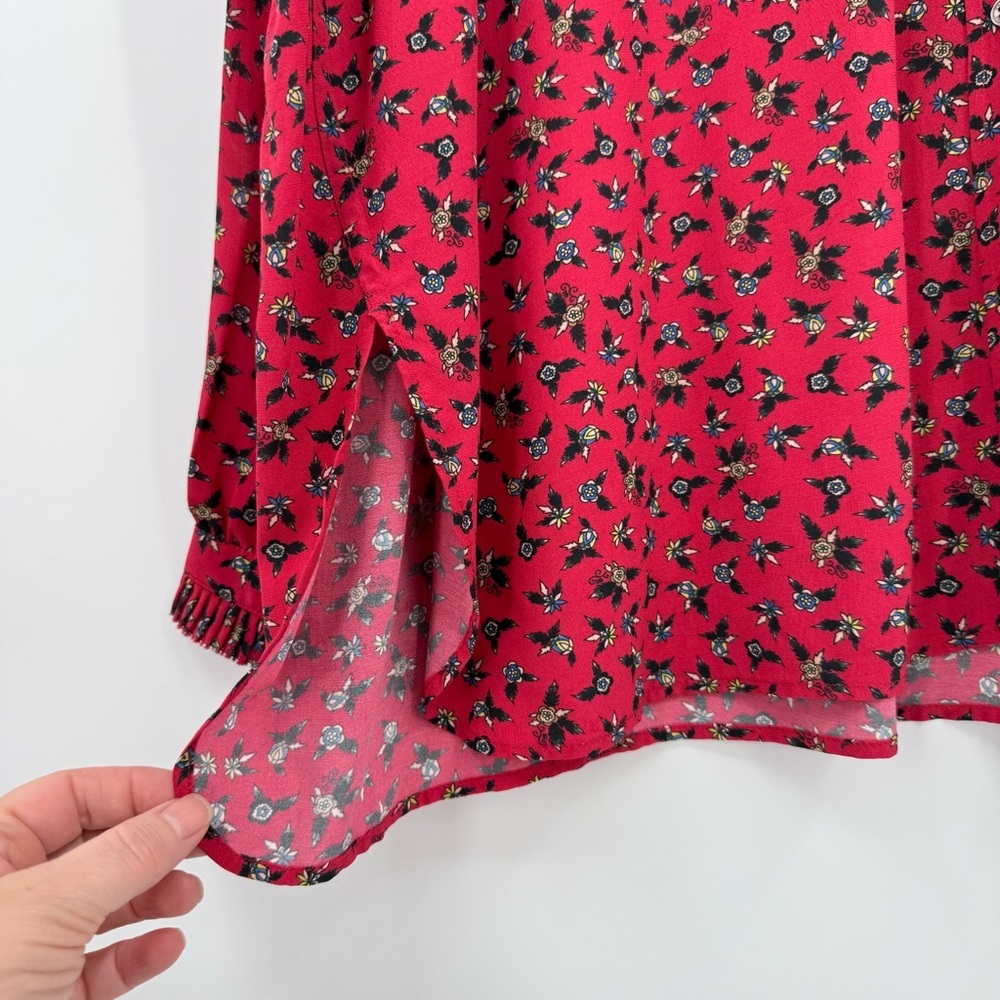 Zadig & Voltaire Tamis Liberty Floral-Print Button-Down Shirt Size M - Picture 9 of 12